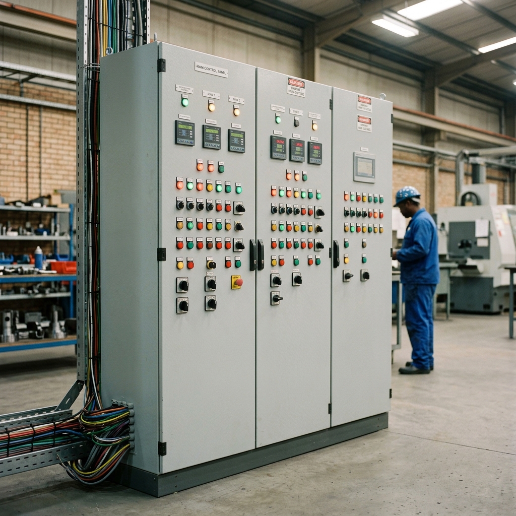 industrie schaltschrank vibriert